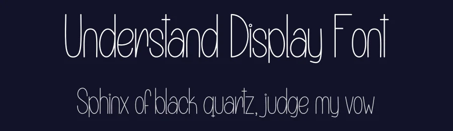 Understand Display Font by creativeletter — Display Font — thumbnail 2