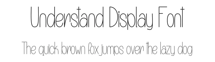 Understand Display Font by creativeletter — Display Font