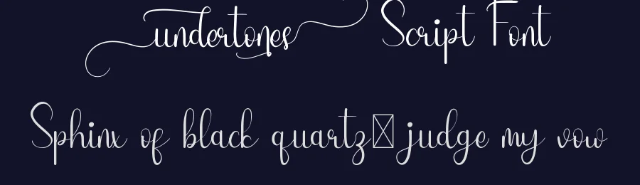Undertones Script Font by CalligraphyFonts.net — Script Handwritten Font — thumbnail 2