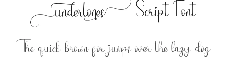 Undertones Script Font by CalligraphyFonts.net — Script Handwritten Font