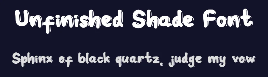 Unfinished Shade Font by chiodigital — Decorative Font — thumbnail 2