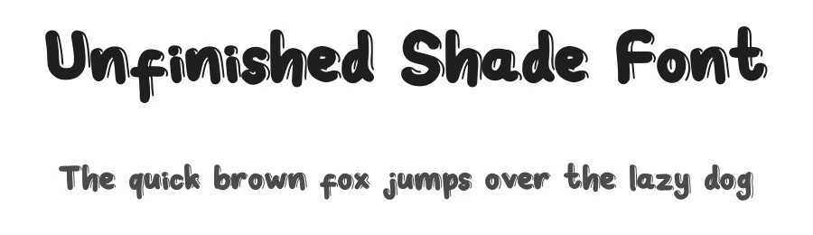 Unfinished Shade Font by chiodigital — Decorative Font