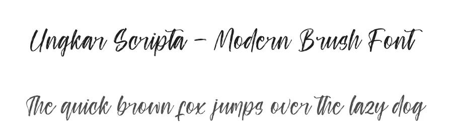 Ungkar Scripta – Modern Brush Font by stylishtype.co — Script Handwritten Font