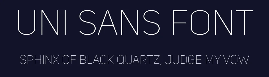 Uni Sans Font by Fontfabric — Sans Serif Font — thumbnail 2
