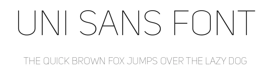 Uni Sans Font by Fontfabric — Sans Serif Font