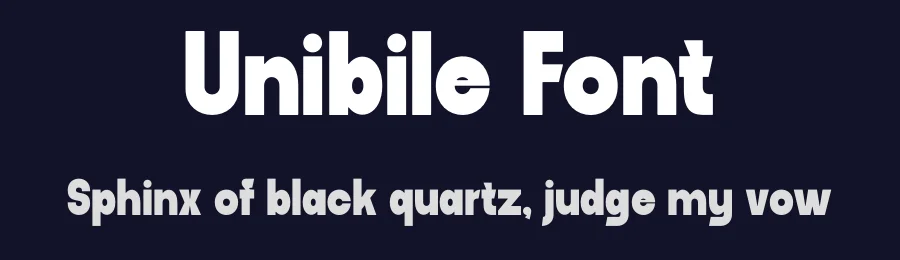 Unibile Font by MaikoHatta — Sans Serif Font — thumbnail 2