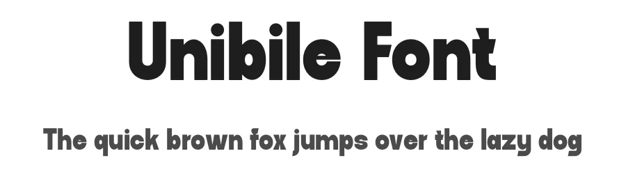 Unibile Font by MaikoHatta — Sans Serif Font