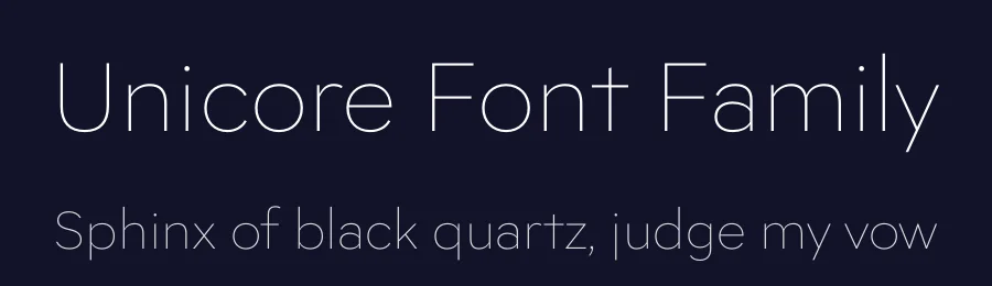 Unicore Font Family by Deni Anggara — Sans Serif Font — thumbnail 2
