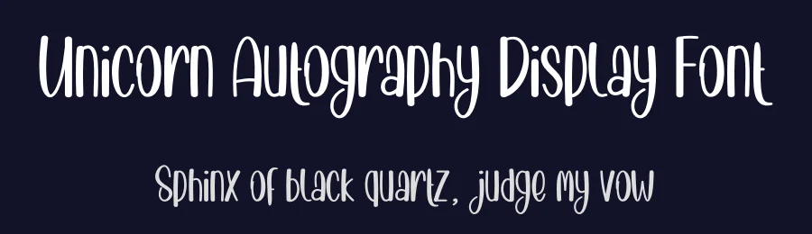 Unicorn Autography Display Font by creativeletter — Display Font — thumbnail 2