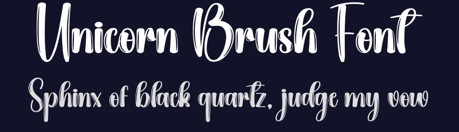 Unicorn Brush Font by creativeletter — Script Handwritten Font — thumbnail 2