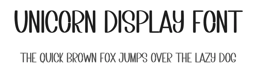 Unicorn Display Font by inermediaSTUDIO — Script Handwritten Font