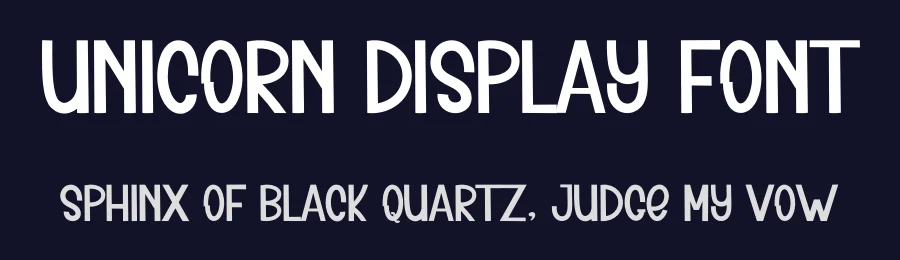 Unicorn Display Font by inermediaSTUDIO — Display Font — thumbnail 2