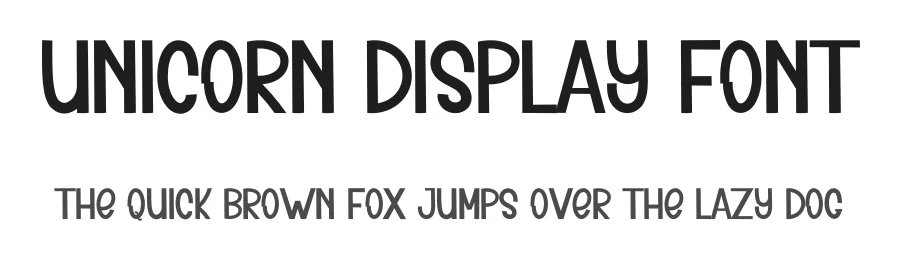 Unicorn Display Font by inermediaSTUDIO — Display Font