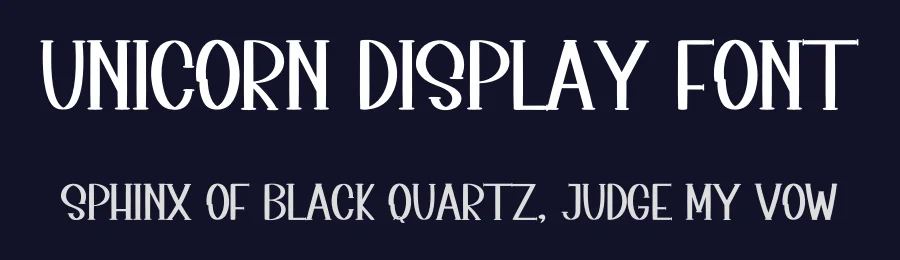 Unicorn Display Font by inermediaSTUDIO — Display Font — thumbnail 2