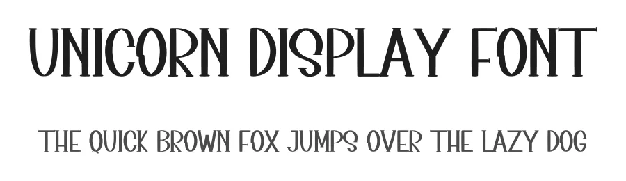 Unicorn Display Font by inermediaSTUDIO — Display Font