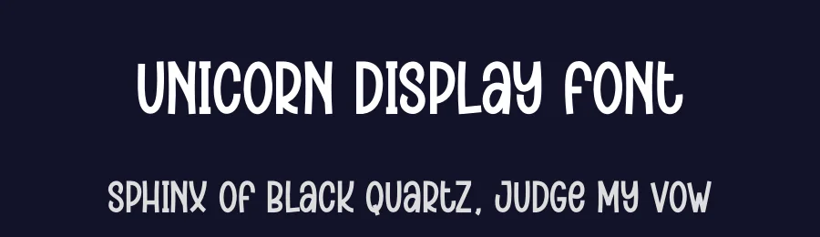 Unicorn Display Font by andikastudio — Display Font — thumbnail 2