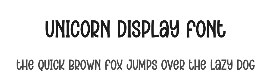 Unicorn Display Font by andikastudio — Display Font