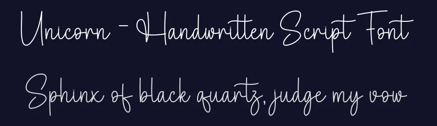 Unicorn – Handwritten Script Font by andikastudio — Script Handwritten Font — thumbnail 2