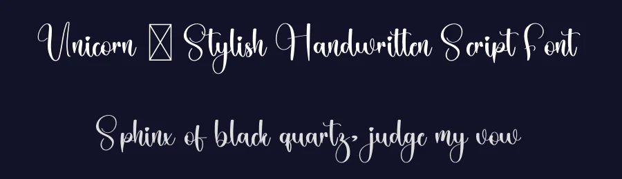 Unicorn – Stylish Handwritten Script Font by freshtypeink — Script Handwritten Font — thumbnail 2