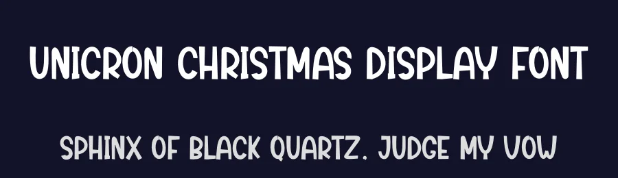 Unicron Christmas Display Font by andikastudio — Display Font — thumbnail 2