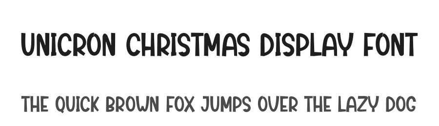 Unicron Christmas Display Font by andikastudio — Display Font