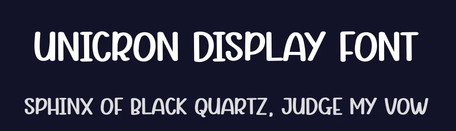 Unicron Display Font by andikastudio — Display Font — thumbnail 2