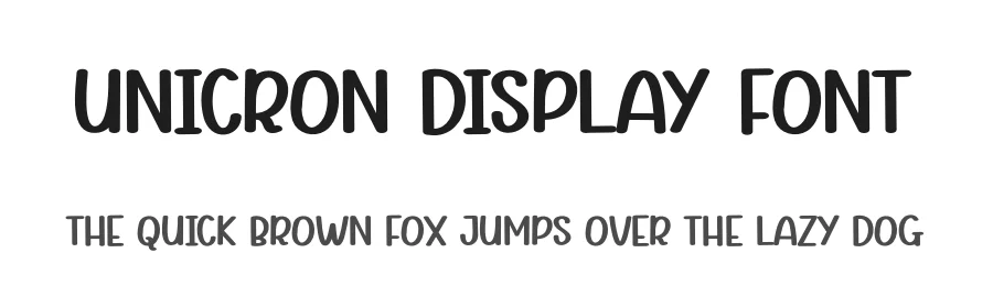 Unicron Display Font by andikastudio — Display Font
