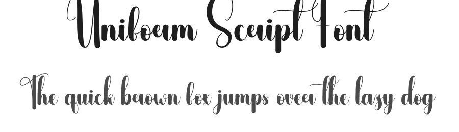 Uniform Script Font by andikastudio — Script Handwritten Font