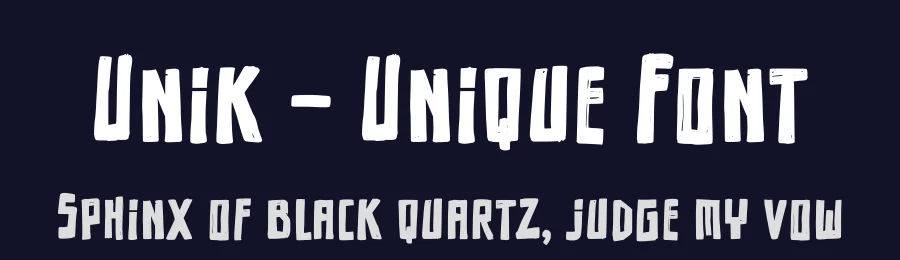 Unik – Unique Font by Almarkha Type — Display Font — thumbnail 2