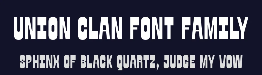 Union Clan Font Family by Fateh.Lab — Display Font — thumbnail 2