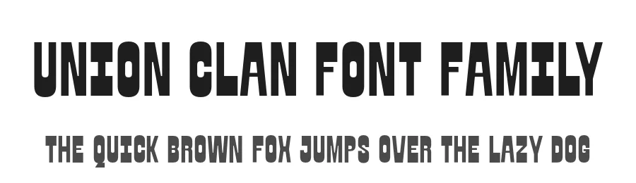 Union Clan Font Family by Fateh.Lab — Display Font