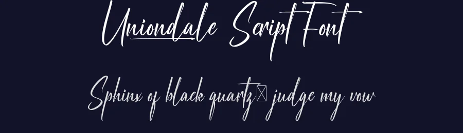 Uniondale Script Font by VinType — Script Handwritten Font — thumbnail 2