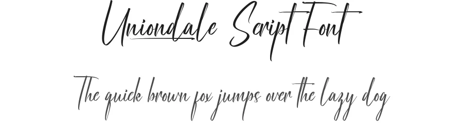 Uniondale Script Font by VinType — Script Handwritten Font