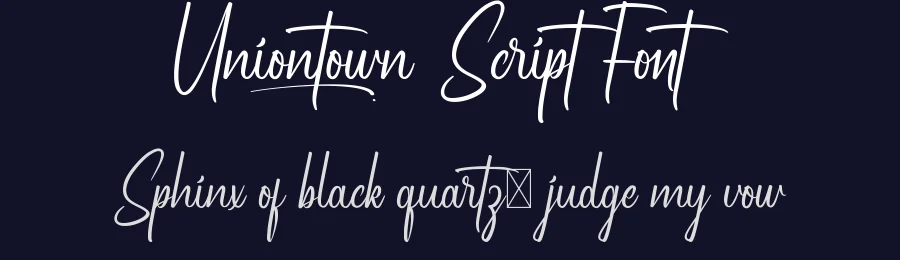 Uniontown Script Font by noahtype — Script Handwritten Font — thumbnail 2
