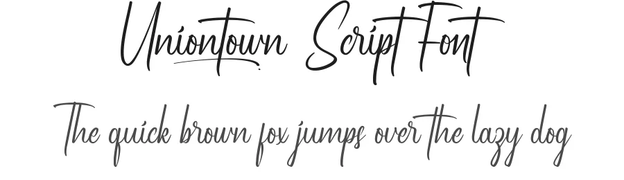 Uniontown Script Font by noahtype — Script Handwritten Font