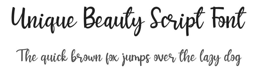 Unique Beauty Script Font by planetz studio — Script Handwritten Font