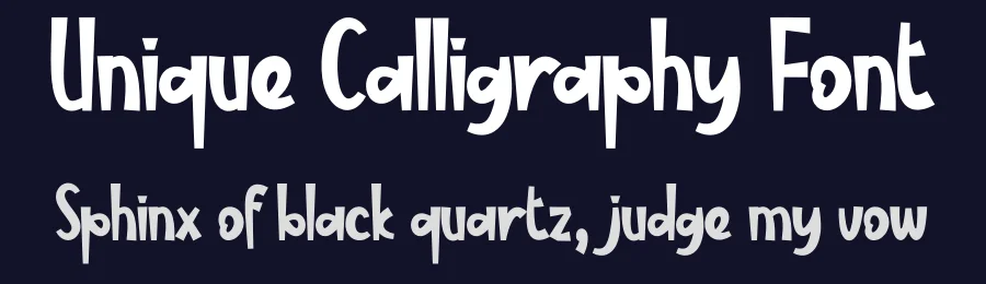 Unique Calligraphy Font by creativeletter — Display Font — thumbnail 2