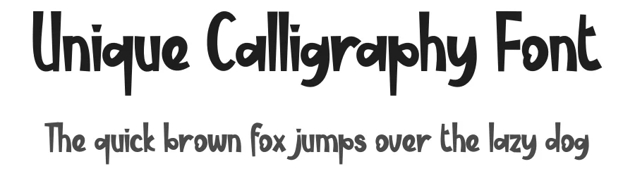 Unique Calligraphy Font by creativeletter — Display Font