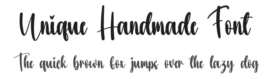 Unique Handmade Font by creativeletter — Script Handwritten Font