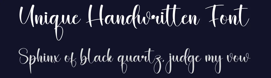 Unique Handwritten Font by creativeletter — Script Handwritten Font — thumbnail 2