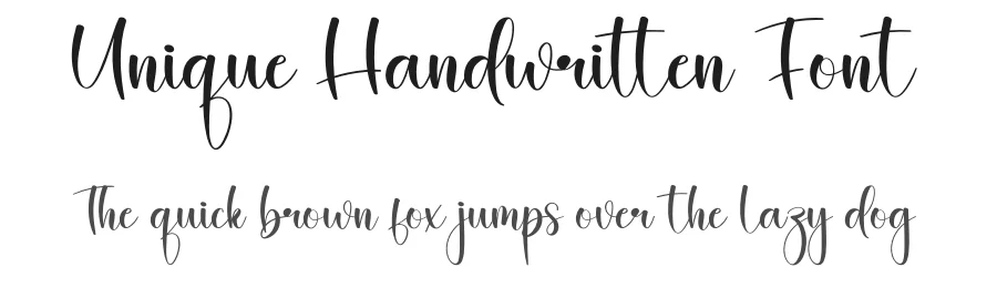 Unique Handwritten Font by creativeletter — Script Handwritten Font