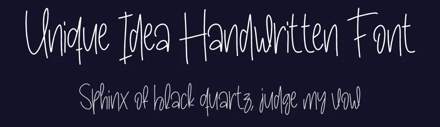 Unique Idea Handwritten Font by andikastudio — Script Handwritten Font — thumbnail 2