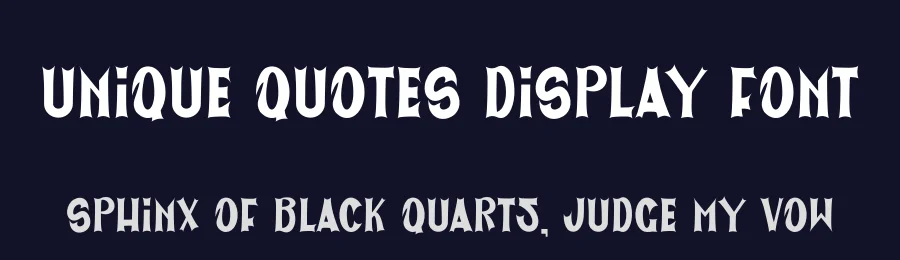 Unique Quotes Display Font by freshtypeink — Display Font — thumbnail 2