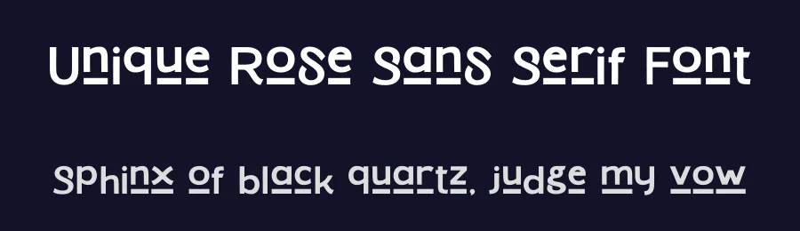 Unique Rose Sans Serif Font by ToniStudio — Sans Serif Font — thumbnail 2