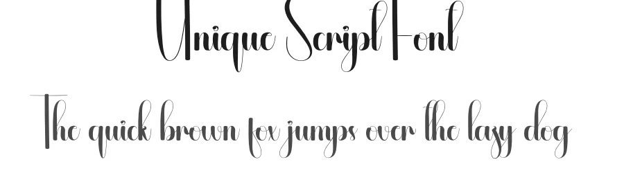 Unique Script Font by andikastudio — Script Handwritten Font