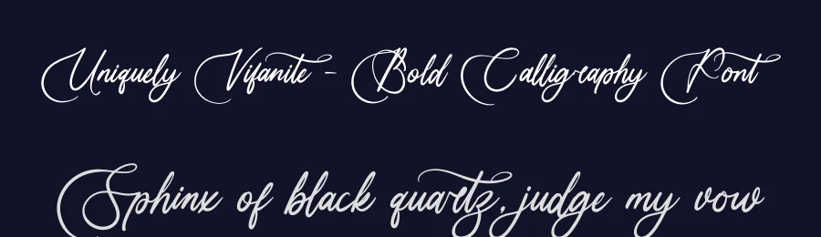 Uniquely Vifanite – Bold Calligraphy Font by letterenastudios — Script Handwritten Font — thumbnail 2