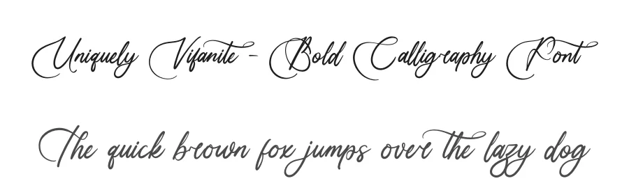 Uniquely Vifanite – Bold Calligraphy Font by letterenastudios — Script Handwritten Font