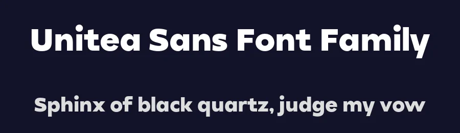 Unitea Sans Font Family by YUKITA CREATIVE — Decorative Font — thumbnail 2