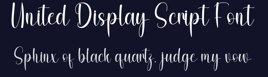United Display Script Font by freshtypeink — Script Handwritten Font — thumbnail 2