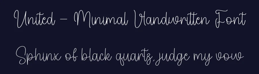 United – Minimal Handwritten Font by andikastudio — Script Handwritten Font — thumbnail 2